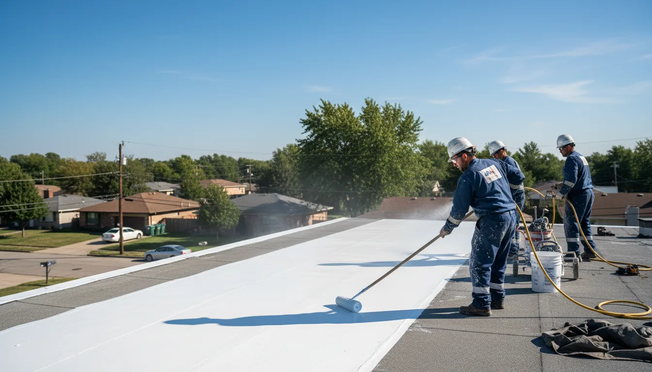 Commercial roof coating in Fort Gibson, OK near me